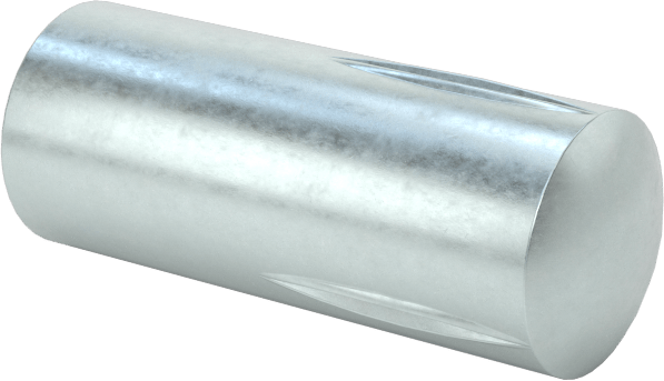 Yarım Yivli Pim, Çinko Kaplı Çelik, 5/16" Çap, 3/4" Uzunluk