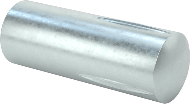 Yarım Yivli Pim, Çinko Kaplı Çelik, 3/8" Çap, 1" Uzunluk