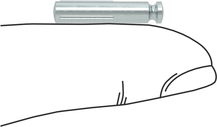 Yarım Yivli Pim, Çentikli, 5/32" Çap, 3/4" Uzunluk