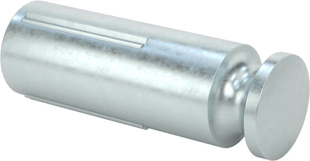 Yarım Yivli Pim, Çentikli, 1/4" Çap, 3/4" Uzunluk