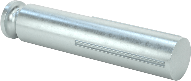 Yarım Yivli Pim, Çentikli, 1/4" Çap, 1-1/4" Uzunluk