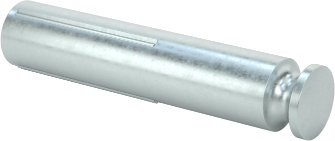 Yarım Yivli Pim, Çentikli, 1/4" Çap, 1-1/4" Uzunluk
