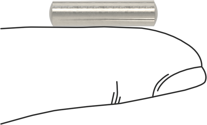 Paslanmaz Çelik Tam Oynaklı Pim, 3/16" Çap, 3/4" Uzunluk
