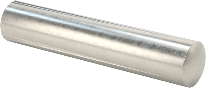Paslanmaz Çelik Tam Oynaklı Pim, 1/4" Çap, 1-1/4" Uzunluk