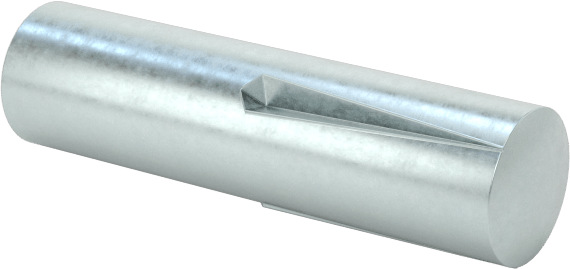 Yarım Yivli Pim, Ters Konik Oluk, 2 mm Çap, 8 mm Uzunluk