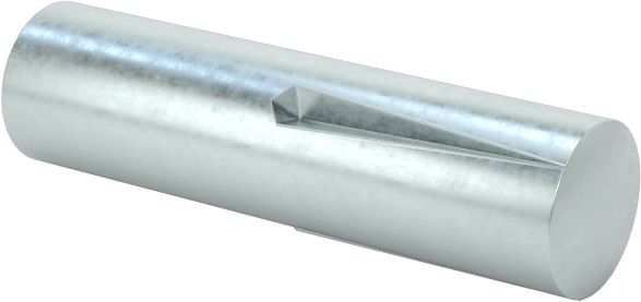 Yarım Yivli Pim, Ters Konik Oluk, 3 mm Çap, 12 mm Uzunluk