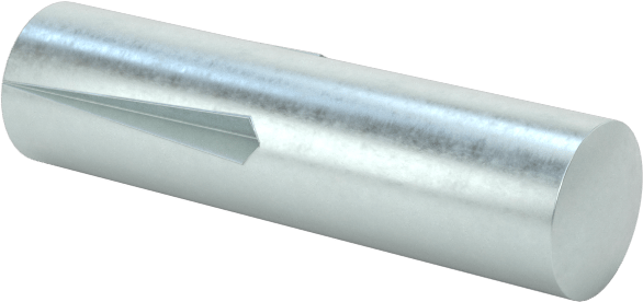 Yarım Yivli Pim, Ters Konik Oluk, 3 mm Çap, 12 mm Uzunluk