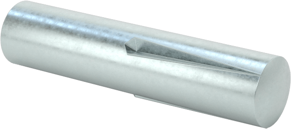 Yarım Yivli Pim, Ters Konik Oluk, 3 mm Çap, 14 mm uzunluk