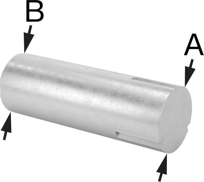Çelik Çeyrek Oluklu Pim, 1/8" Çap, 1" Uzunluk
