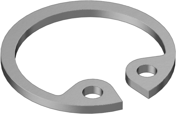 İç Tutma Halkası, 1/4" İç Çap için, Sarı Kromat Kaplı Yay Çeliği