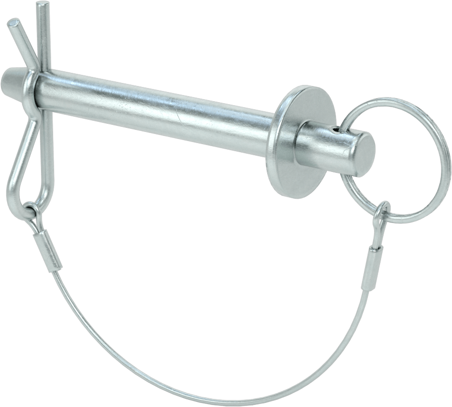 Halka Tutmalı Çatal Pim, 1/2" Çap, 3-1/2" Kullanılabilir Uzunluk