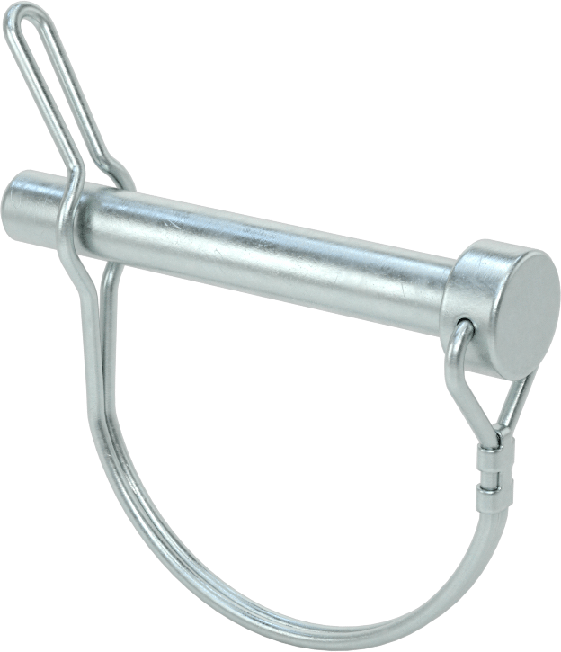Tel Tutuculu Çatal Pimi, Yuvarlak, Halkalı ve Tırnaklı, 3/8" Çap, 2-3/16" Kullanılabilir Uzunluk