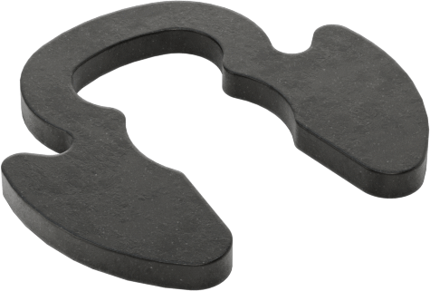 Geniş Tutuşlu Yan Montajlı Harici Tutma Halkası, 1/4" Dış Çap için, Siyah Fosfatlı 1060-1090 Yay Çeliği