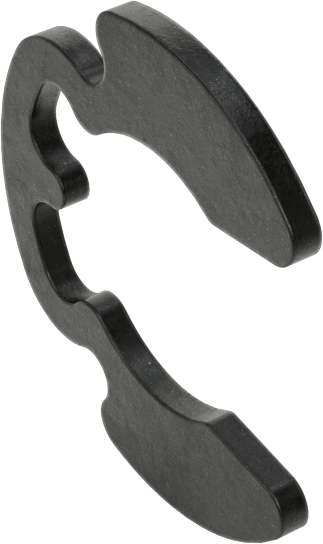 Geniş Tutuşlu Yan Montajlı Harici Tutma Halkası, 3/4" dış çap için, Siyah Fosfatlı 1060-1090 Yay Çeliği