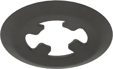İtmeli dış tutma halkaları, 1/8" Dış Çap için, Siyah Fosfatlı 1060-1090 Yay Çeliği