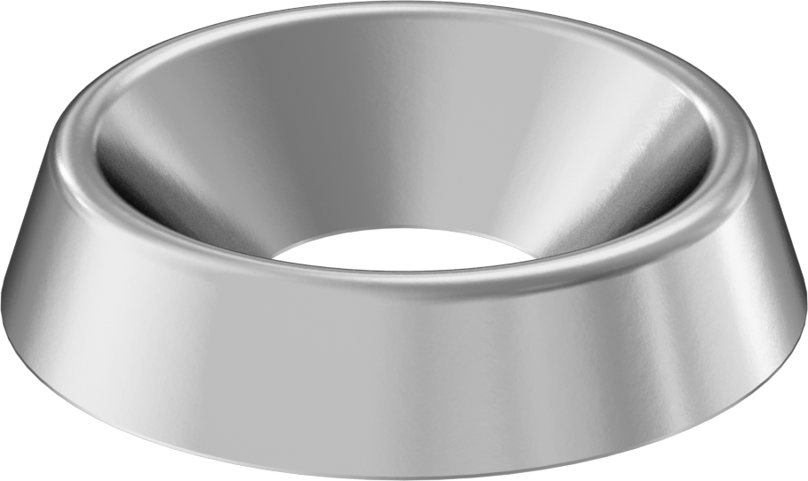 18-8 Paslanmaz Çelik Sonlandırma Pul, 3/8" Vida Boyutu için, 0.445" ID, 1.125" OD
