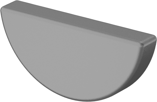 Woodruff Anahtarı, 1018-1045 Karbon Çelik, Anahtar Numarası 211, 1/16" Genişlik