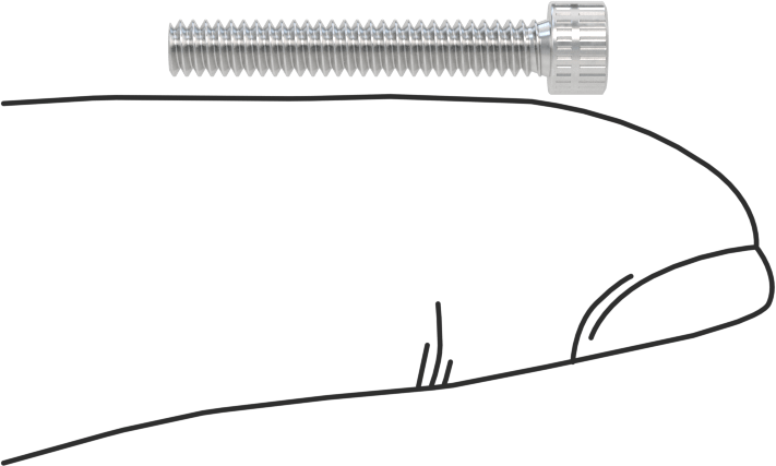 Alüminyum Soket Başlı Vida, 4-40 Diş Boyutu, 3/4" Uzunluk