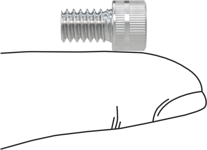 Alüminyum Soket Başlı Vida, 1/4"-20 Diş Boyutu, 3/8" Uzunluk