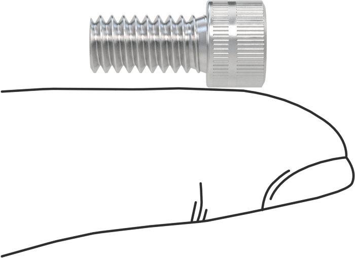 Alüminyum Soket Başlı Vida, 1/4"-20 Diş Boyutu, 1/2" Uzunluk