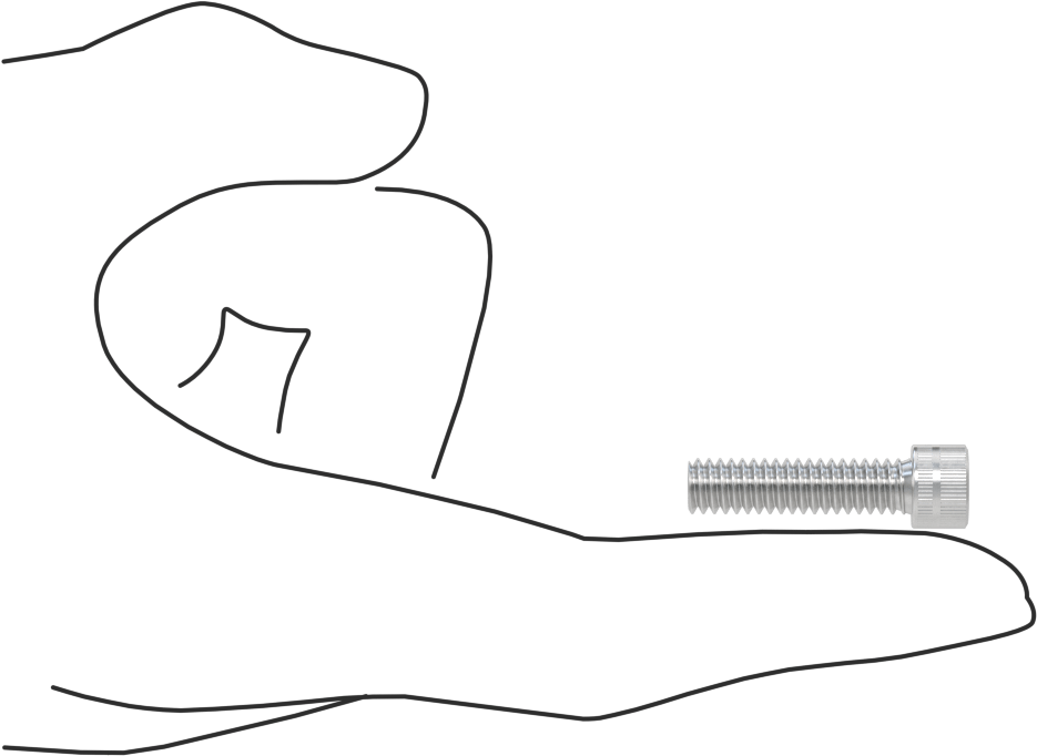 Alüminyum Soket Başlı Vida, 1/4"-20 Diş Boyutu, 1" Uzunluk