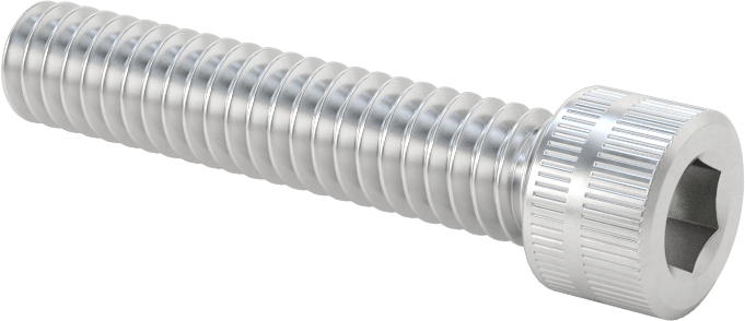 Alüminyum Soket Başlı Vida, 1/4"-20 Diş Boyutu, 1-1/4" Uzunluk