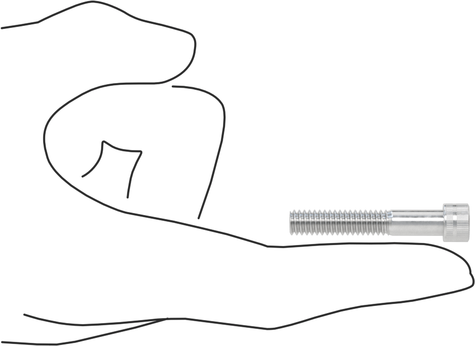 Alüminyum Soket Başlı Vida, 1/4"-20 Diş Boyutu, 1-1/2" Uzunluk