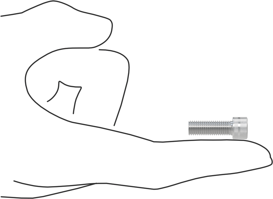 Alüminyum Soket Başlı Vida, 1/4"-28 Diş Boyutu, 3/4" Uzunluk