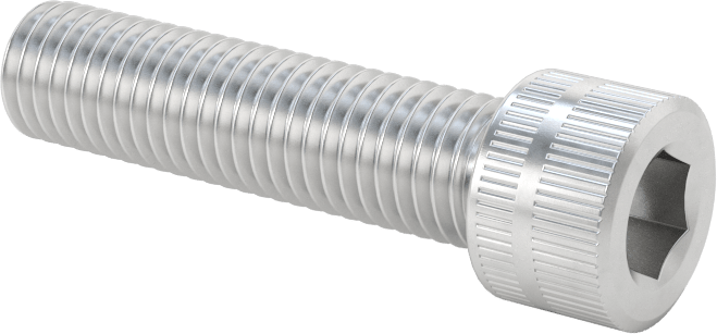 Alüminyum Soket Başlı Vida, 1/4"-28 Diş Boyutu, 1" Uzunluk