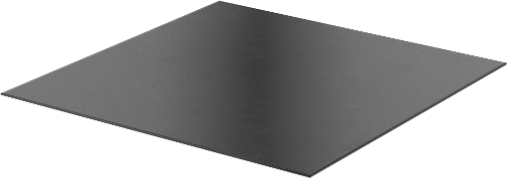 Hafif Hizmet Tipi Hava Koşullarına Dayanıklı EPDM Kauçuk Levha, Yapışkan Arka Yüzeyli, 6" x 6" x 1/32"
