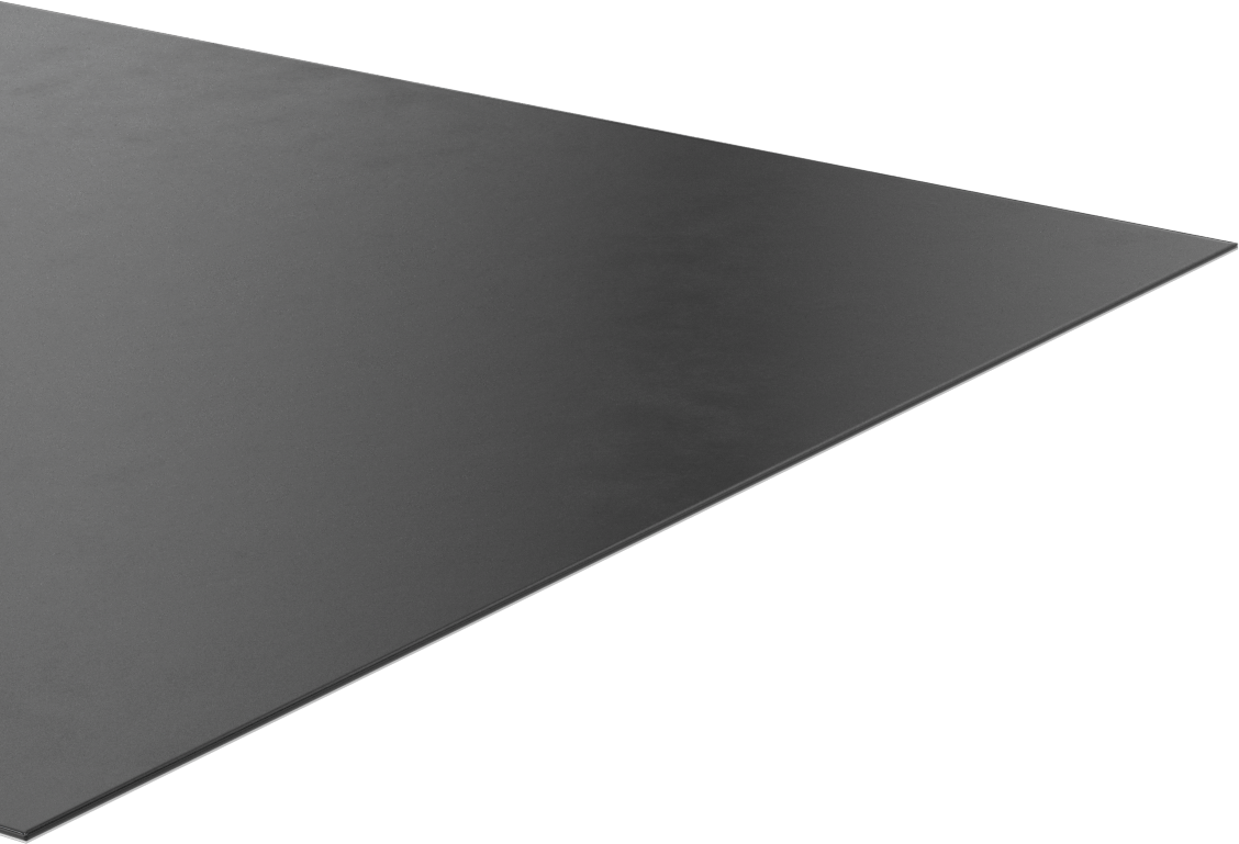 Hafif Hizmet Tipi Hava Koşullarına Dayanıklı EPDM Kauçuk Levha, Yapışkan Arka Yüzeyli, 12" x 24" x 1/32"