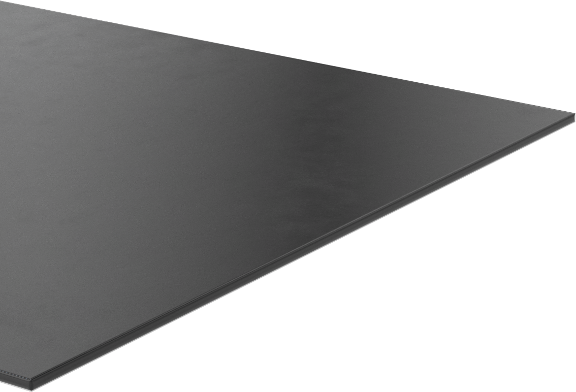 Hafif Hizmet Tipi Hava Koşullarına Dayanıklı EPDM Kauçuk Levha, Yapışkan Arka Yüzeyli, 12" x 24" x 1/8"