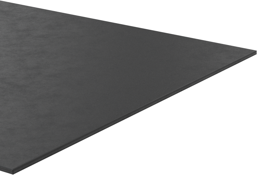 Hafif Hizmet Tipi Hava Koşullarına Dayanıklı EPDM Kauçuk Şerit, Yapışkan Arka Yüzeyli, 4" x 36" x 1/32"