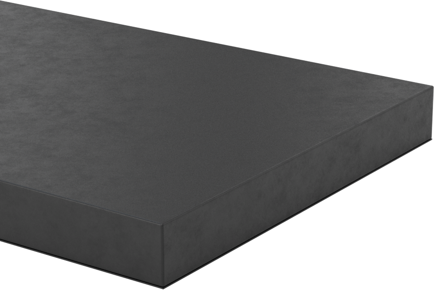 Hafif Hizmet Tipi Hava Koşullarına Dayanıklı EPDM Kauçuk Şerit, Yapışkan Arka Yüzeyli, 4" x 36" x 1/2"