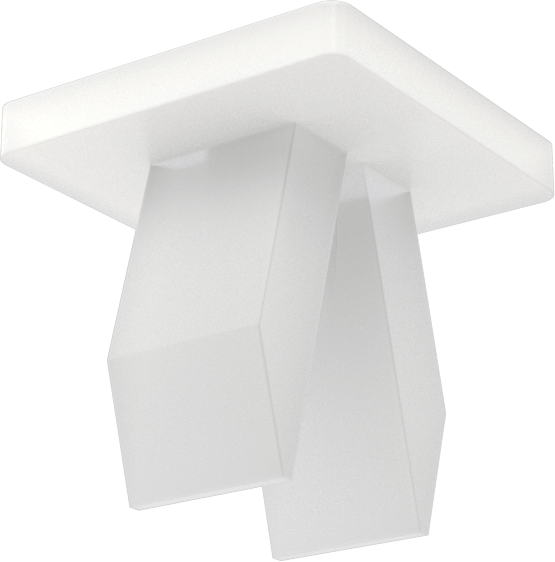 Naylon Geçmeli Somun, Kare, 8 ve 10 Numaralı Vidalar için, 0,218“-0,230” Panel Kalınlığı için