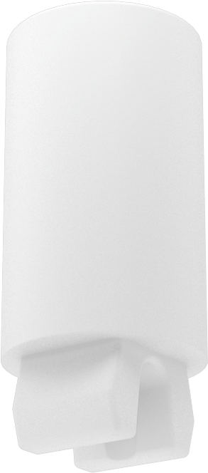 Naylon Geçmeli Somun, Yuvarlak, 1/4" Vida Boyutu için
