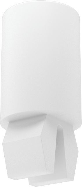 Naylon Geçmeli Somun, Yuvarlak, 6 Numaralı Vida için, 0,032“ - 0,150” Panel Kalınlığı için