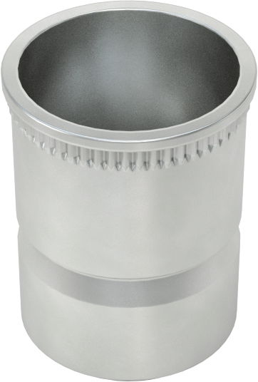 Düşük Profilli Perçin Somunu, Kalay-Çinko Kaplı Çelik, 1/4"-20 İç Diş, 1/2" Uzunluk