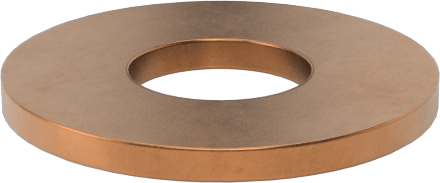 Pirinç Mil. Spes. Pul, 3 Numaralı Vida için, 0.105" ID, 0.25" OD, 0,013“-0,019” Kalınlık