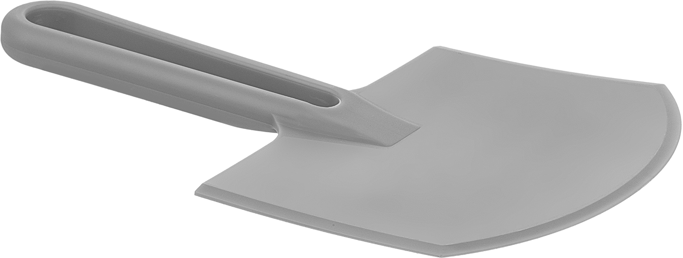Yuvarlak Bıçaklı Plastik Kazıyıcı, Kulp ile