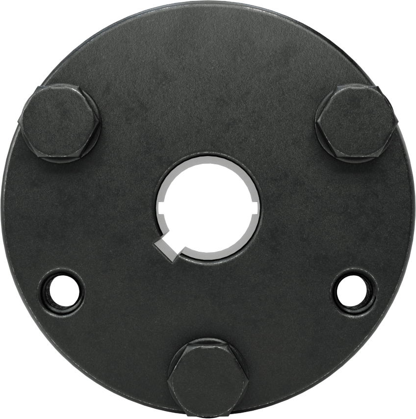 Yarık Konik Burç, 3/4" Mil Çapı için Makine Anahtarlı P1 Stili, Çelik