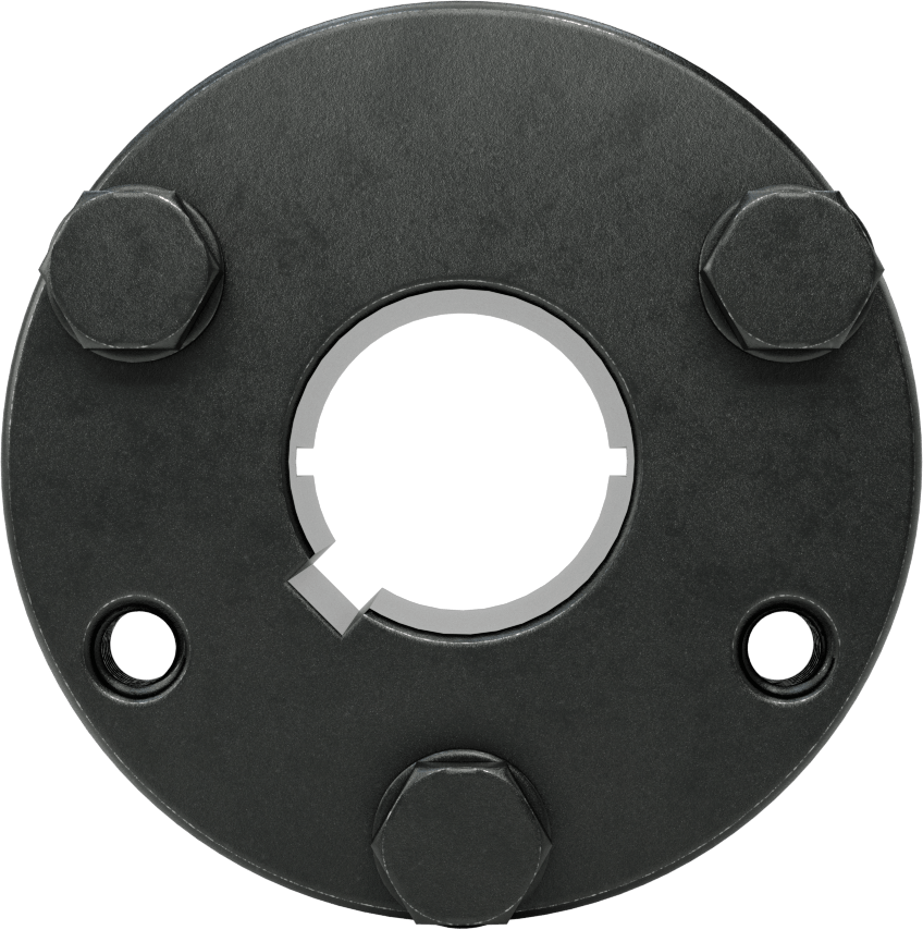 Yarık Konik Burç, 1-1/8" Mil Çapı için Makine Anahtarlı P1 Stili, Çelik