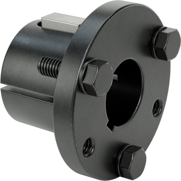 Yarık Konik Burç, 1-1/8" Mil Çapı için Makine Anahtarlı P1 Stili, Çelik