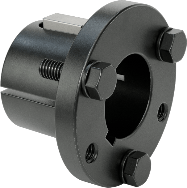 Yarık Konik Burç, 1-3/8" Mil Çapı için Makine Anahtarlı P1 Stili, Çelik