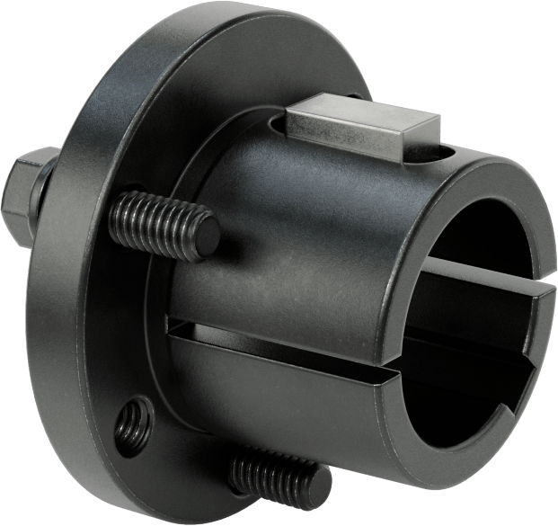 Yarık Konik Burç, 1-3/8" Mil Çapı için Makine Anahtarlı P1 Stili, Çelik