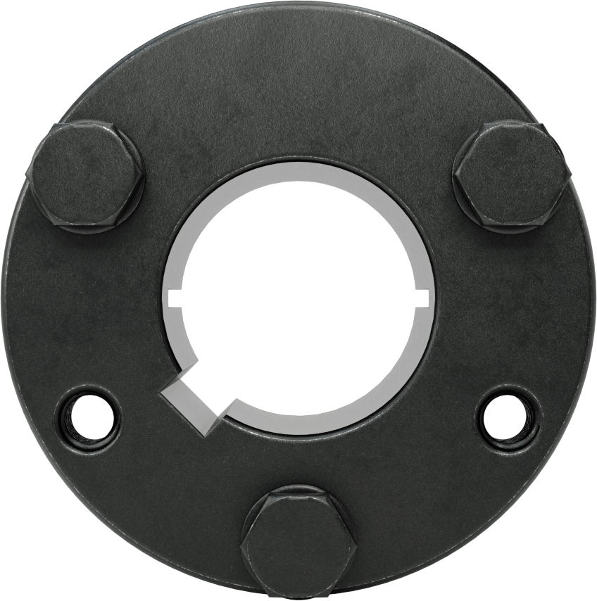 Yarık Konik Burç, 1-3/8" Mil Çapı için Makine Anahtarlı P1 Stili, Çelik