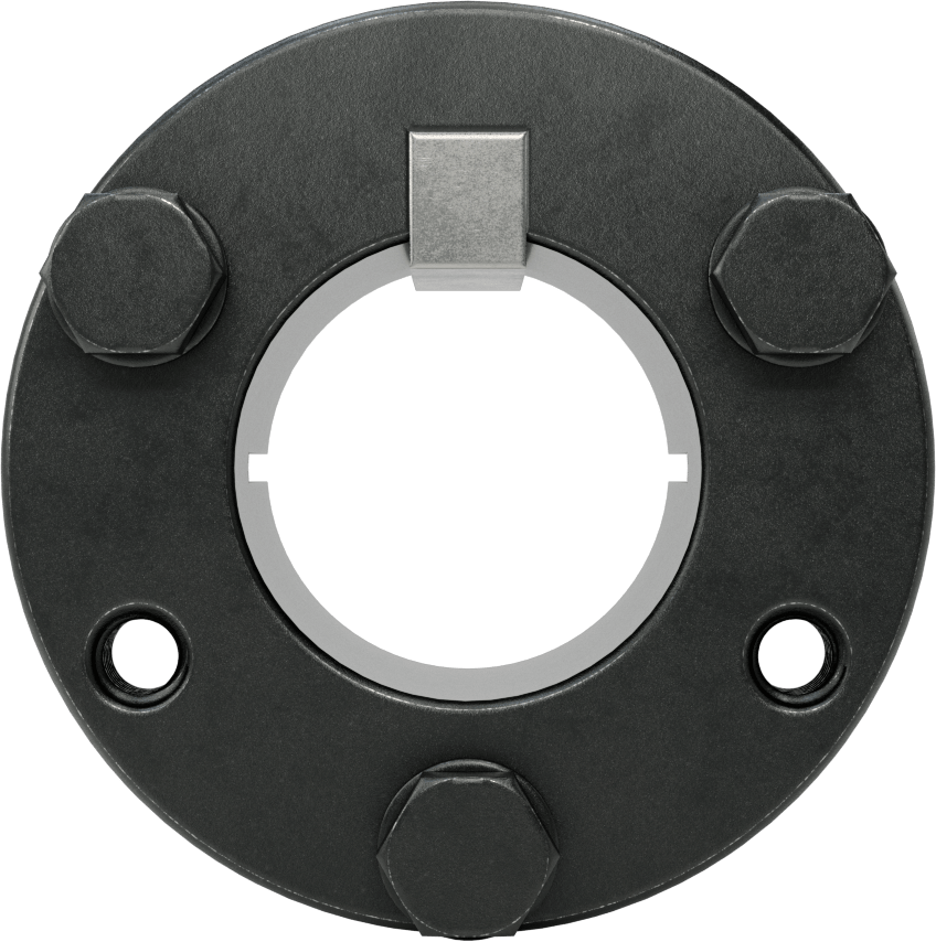 Yarık Konik Burç, 1-1/2" Mil Çapı için Makine Anahtarlı P1 Stili, Çelik