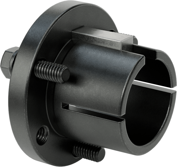 Yarık Konik Burç, 1-1/2" Mil Çapı için Makine Anahtarlı P1 Stili, Çelik