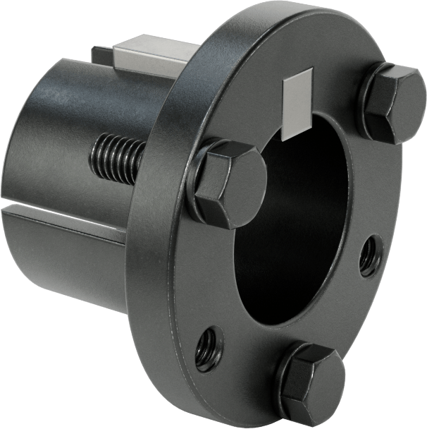 Yarık Konik Burç, 1-1/2" Mil Çapı için Makine Anahtarlı P1 Stili, Çelik