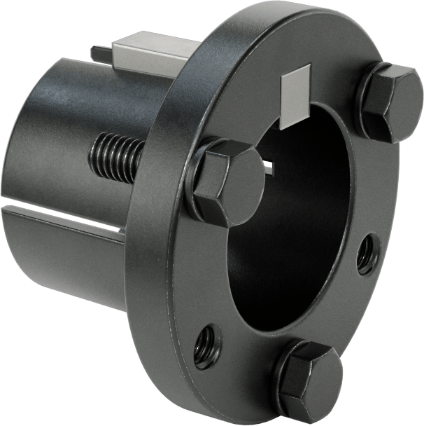 Yarık Konik Burç, 1-5/8" Mil Çapı için Makine Anahtarlı P1 Stili, Çelik